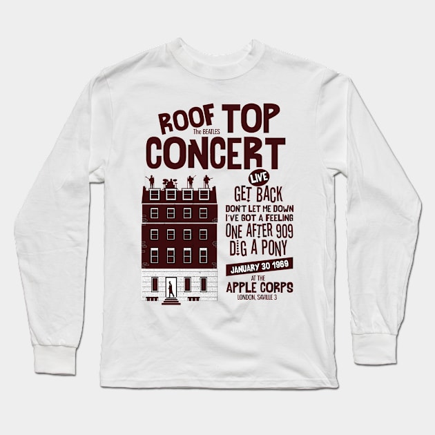 Roof top concert minimal Long Sleeve T-Shirt by chillstudio